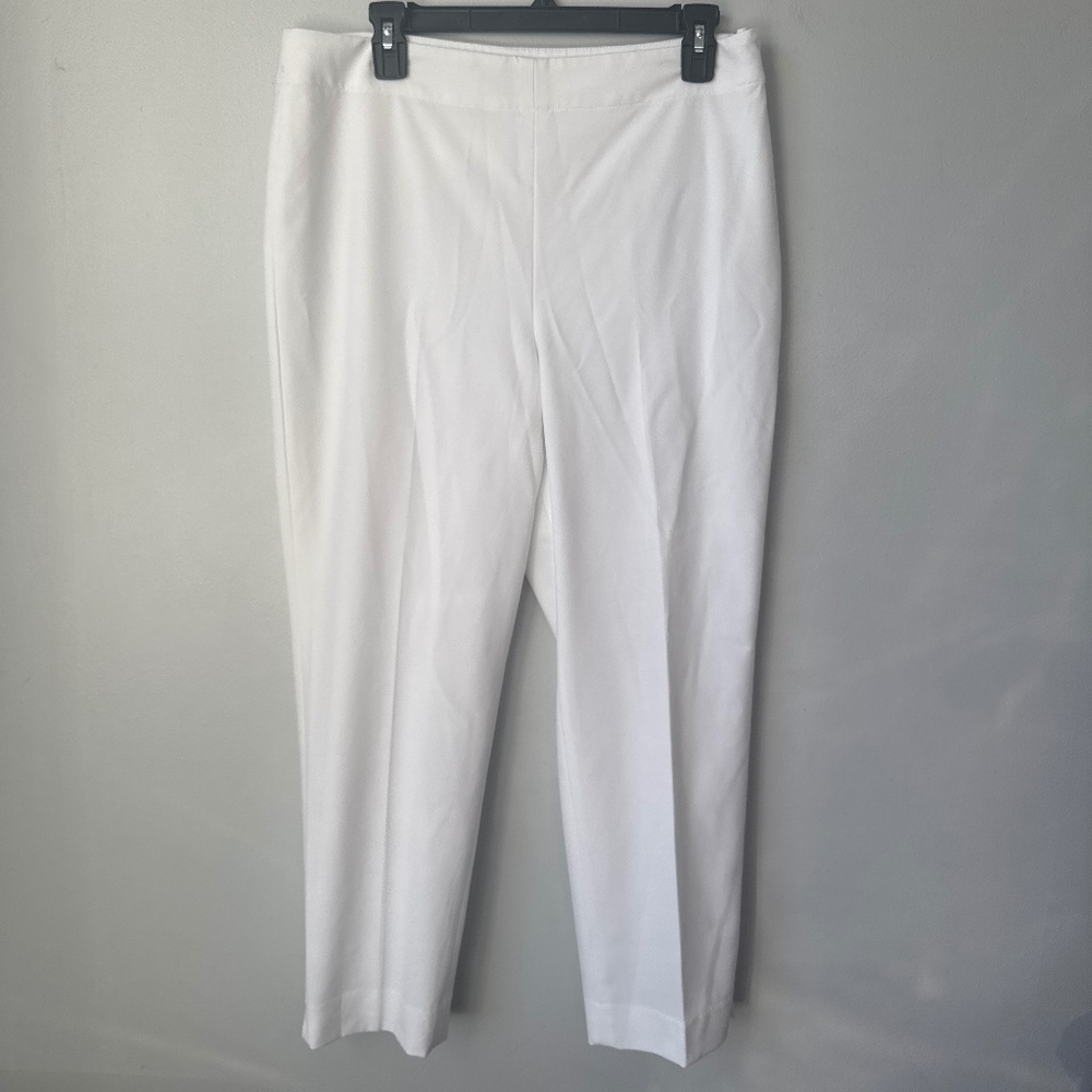 Talbots Hollywood style white lined pants
